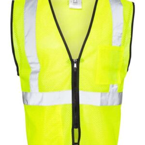 Kishigo Unisex Double-Pocket Zippered Economy Class 2 Vest