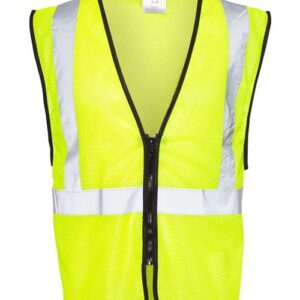 Kishigo Unisex Zippered Mesh Economy Class 2 Vest