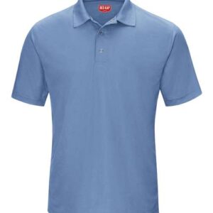 Red Kap Men's Performance Knit Gripper-Front Polo