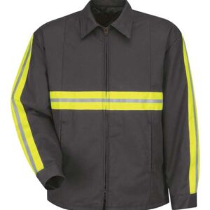 Red Kap Men's Enhanced Visibility Perma-Lined Panel Jacket
