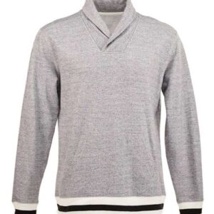 J. America Men's Peppered Fleece Shawl Collar Sweatshirt