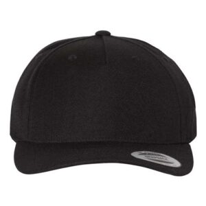 YP Classics Premium Five-Panel Curved Bill Snapback Cap