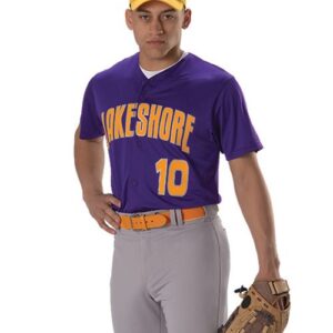 Alleson Athletic 52MBFJY - Youth Full Button Lightweight Baseball Jersey