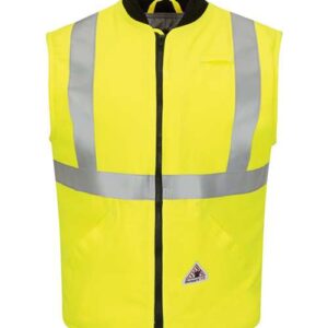 Bulwark Men's Hi Vis Insulated Vest with Reflective Trim - CoolTouch®2