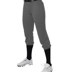 Alleson Athletic 615PSG - Girls' Premium Fastpitch Softball Pants with Belt Loops