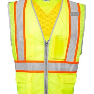 Kishigo Unisex Premium Brilliant Series® X Back Dual Compliant Vest