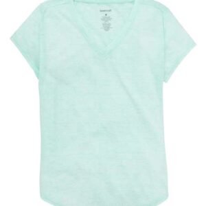 Boxercraft Girls' Snow Heather V-Neck T-Shirt