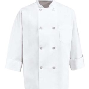 Chef Designs Eight Pearl Button Chef Coat - Tall Sizes