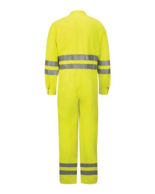 Bulwark Men's Hi-Vis Deluxe Coverall with Reflective Trim - CoolTouch® 2 - 7 oz. - Image 2