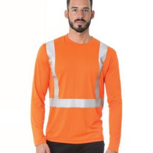 Bayside 3742 - Men's USA-Made Hi-Visibility Long Sleeve Performance T-Shirt