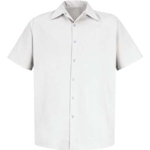 Red Kap Men's Tall Specialized Short Sleeve Pocketless Work Shirt
