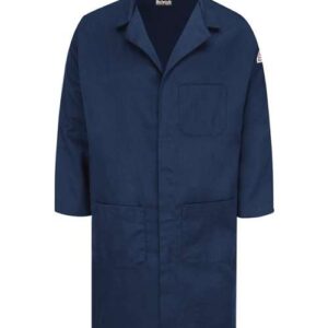 Bulwark Men's Concealed Snap Front Lab Coat - EXCEL FR® ComforTouch® - 6 oz