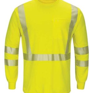 Bulwark Men's Hi-Visibility Lightweight Long Sleeve T-Shirt