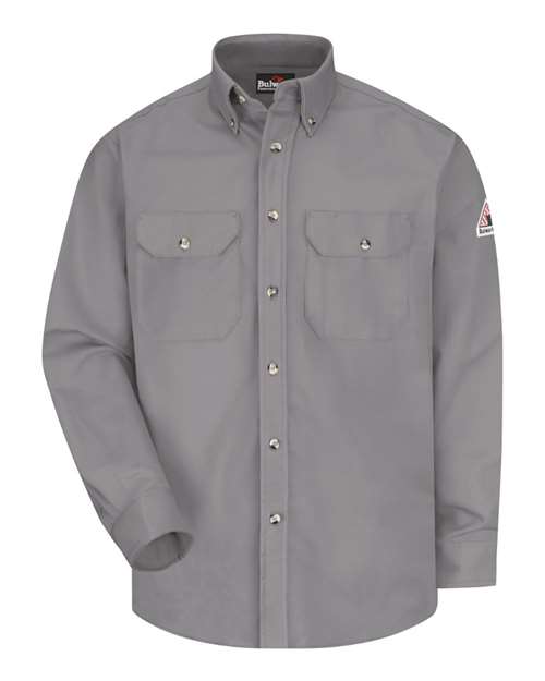 Bulwark Men's Tall Dress Uniform Shirt - Excel FR ComforTouch - 7 oz. - Image 7