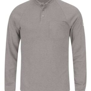 Bulwark Men's Long Sleeve Henley Shirt- CoolTouch®2
