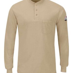 Bulwark Men's Tall Long Sleeve Henley