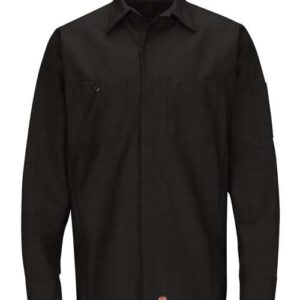 Red Kap Men's Tall Long Sleeve Automotive Crew Shirt