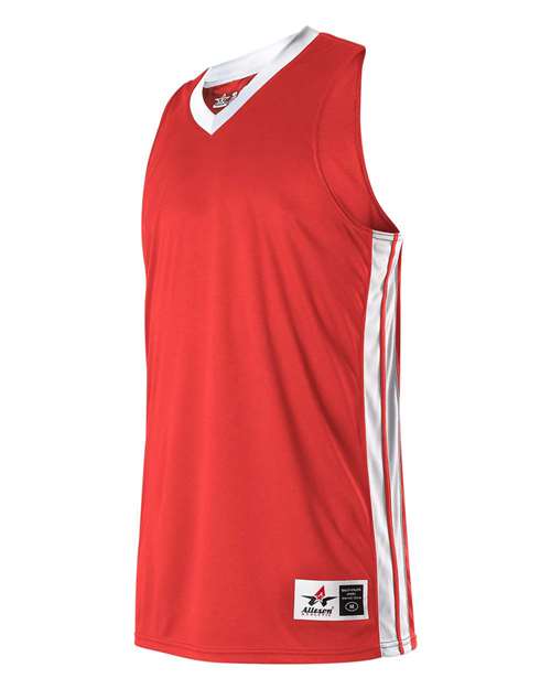 Alleson Athletic Youth Single Ply Basketball Jersey - Image 7