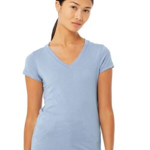 BELLA + CANVAS Women’s Jersey V-Neck Tee