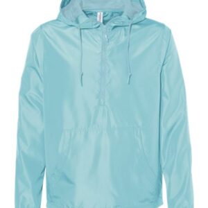 Independent Trading Co. Unisex Lightweight Quarter-Zip Windbreaker Pullover Jacket