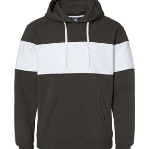 J. America Men's Varsity Fleece Colorblocked Hooded Sweatshirt