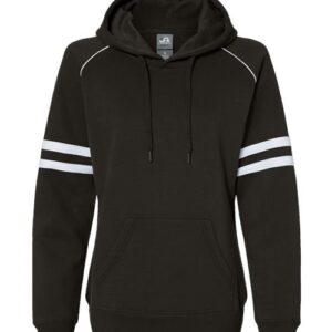 J. America Women's Varsity Fleece Piped Hooded Sweatshirt