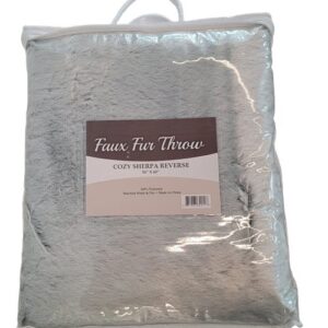 Alpine Fleece Faux Fur Throw Blanket