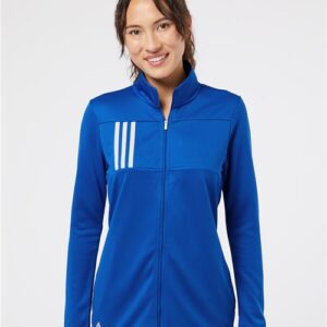 Adidas Women's 3-Stripes Double Knit Full-Zip Jacket