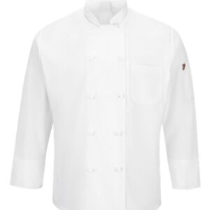 Chef Designs Mimix™ Ten Knot Button Chef Coat with OilBlok