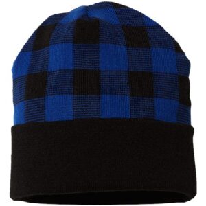 CAP AMERICA USA-Made Plaid Beanie