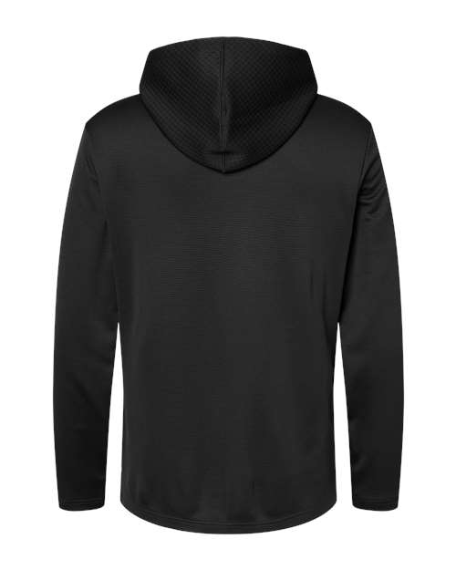 Adidas Men's Textured Mixed Media Midweight Hooded Sweatshirt - Image 2