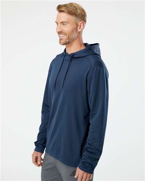 Adidas Men's Textured Mixed Media Midweight Hooded Sweatshirt - Image 11