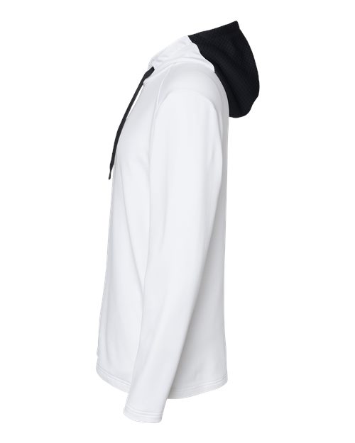 Adidas Men's Textured Mixed Media Midweight Hooded Sweatshirt - Image 21