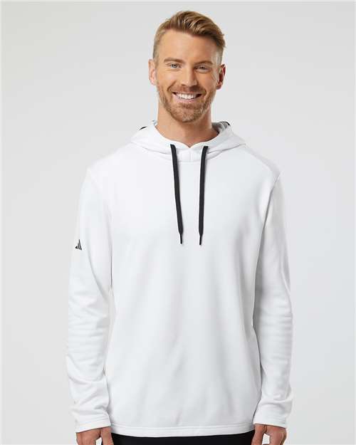 Adidas Men's Textured Mixed Media Midweight Hooded Sweatshirt - Image 22