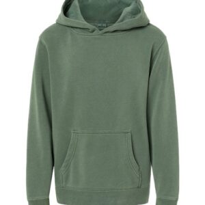 Independent Trading Co. Youth Midweight Pigment-Dyed Hooded Sweatshirt
