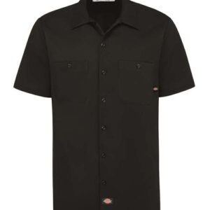 Dickies Men's Industrial Short Sleeve Cotton Work Shirt