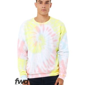 BELLA + CANVAS 3945RD - Unisex FWD Fashion Tie-Dyed Crewneck Sweatshirt