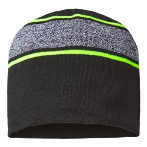 CAP AMERICA USA-Made Variegated Striped Beanie